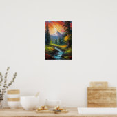 Summit Serenade, Sunset's Dance Poster (Keuken)