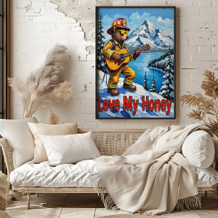 Summit Strums: Honey High Note van het Beer Poster