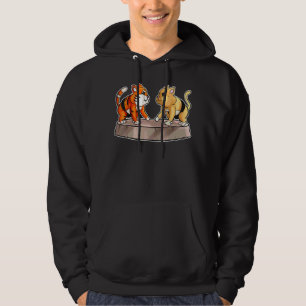 Sumo Cat en Sumo Tiger, die rusteling en su Hoodie