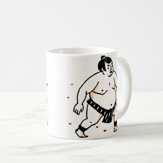 Sumo Lutteurs Mug (Devant droit)