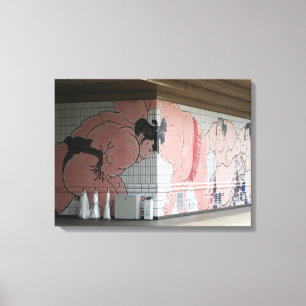 Sumo Mural Wall Art Canvas Afdruk