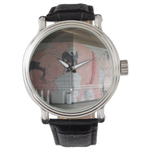 Sumo Mural Wall Art Horloge