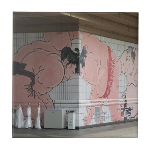 Sumo Mural Wall Art Tegeltje (Voorkant)