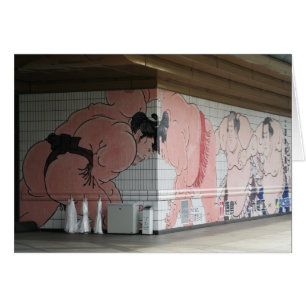 Sumo Mural Wall Art Wenskaart