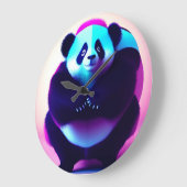 Sumo Panda Le Gnasher Bambou, horloge murale (Angle)