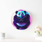 Sumo Panda Le Gnasher Bambou, horloge murale (Maison)