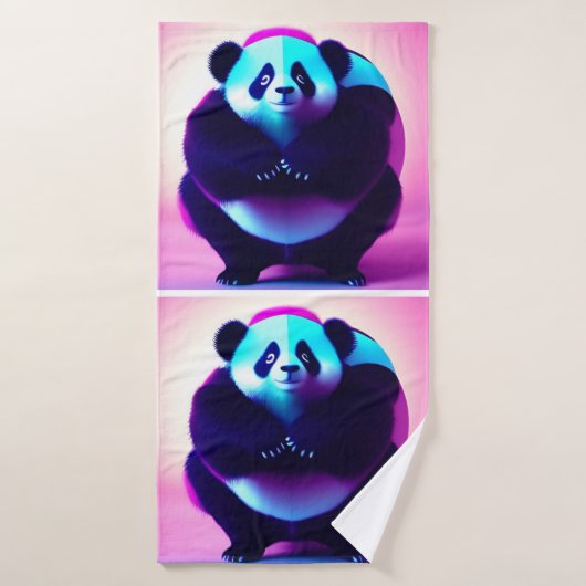 Sumo Panda The Bamboo Gnasher, Bath Towel Badhanddoek (Badhanddoek)