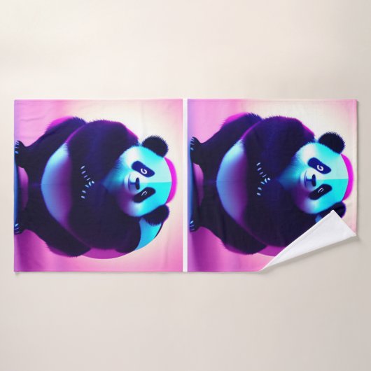Sumo Panda The Bamboo Gnasher, Bath Towel Badhanddoek (Badhanddoek)