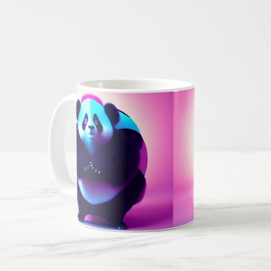 Sumo Panda The Bamboo Gnasher, Café Mug (Devant gauche)