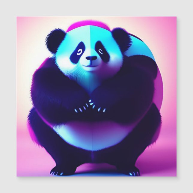 Sumo Panda The Bamboo Gnasher, Carte magnétique (Devant)