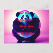 Sumo Panda The Bamboo Gnasher, Carte Postale Invit (Dos)