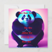 Sumo Panda The Bamboo Gnasher, Invitation Annivers (Dos)