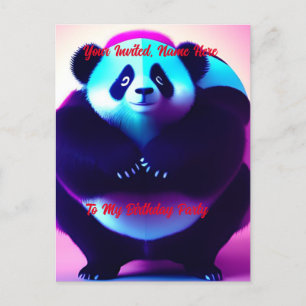 Sumo Panda The Bamboo Gnasher, Uitnodiging Briefka Briefkaart