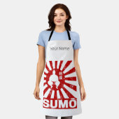 Sumo Retro Wrestler Japans  Ontwerp Schort (Gedragen)