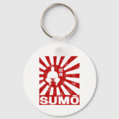 Sumo Retro Wrestler Japans  Ontwerp Sleutelhanger (Voorkant)