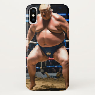 Sumo Showdown: Action Shot van Donald Trump in de iPhone X Hoesje