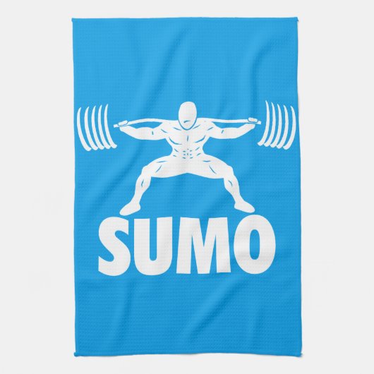 SUMO SQUAT - Powerlifting Motivatie Theedoek (Verticaal)