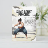 Sumo Squat Punches carte de remise en forme avec s (Debout devant)
