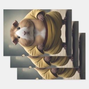 "Sumo Squeakdown: De Machtige Cavia Worstelaar" Inpakpapier Vel