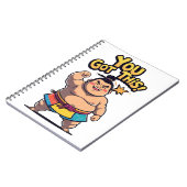 Sumo worstelaar met de motivatie "You Got This!" Notitieboek (Linkerzijde)