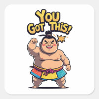 Sumo worstelaar met de motivatie "You Got This!"