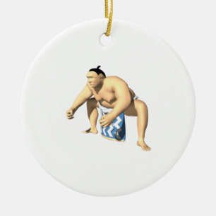 Sumo Wrestler 3 Keramisch Ornament