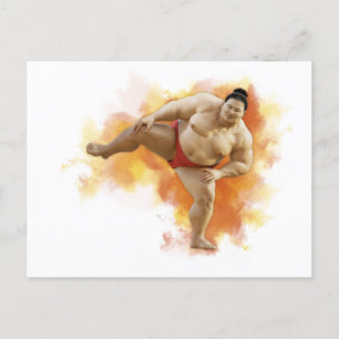 SUMO Wrestler Briefkaart