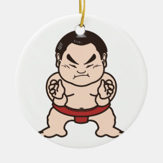 Sumo Wrestler Cartoon Japan Japans kruipen Keramisch Ornament