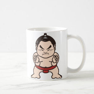 Sumo Wrestler Cartoon Japan Japans kruipen Koffiemok