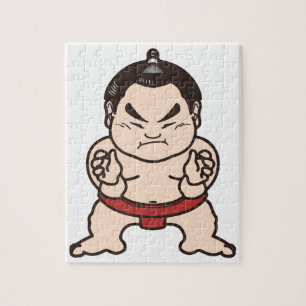 Sumo Wrestler Cartoon Japan Japans kruipen Legpuzzel