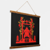 Sumo Wrestler Hangend Wandkleed (Gebogen)