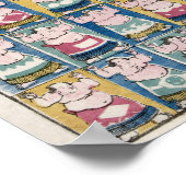 Sumo Wrestlers Art Poster (Hoek)