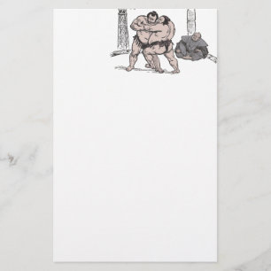 Sumo Wrestlers Briefpapier