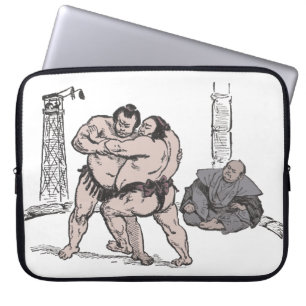 Sumo Wrestlers Laptop Sleeve