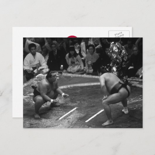 SUMO Wrestling Briefkaart (Voorkant / Achterkant)