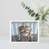 Sumo Wrestling Sculpture, Japan Briefkaart (Staand voorkant)