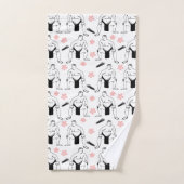 Sumo's and Cherry Blossoms (Serviette à main)