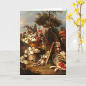 Sumptuous Florence and Fruit still life Kaart (Gele Bloem)