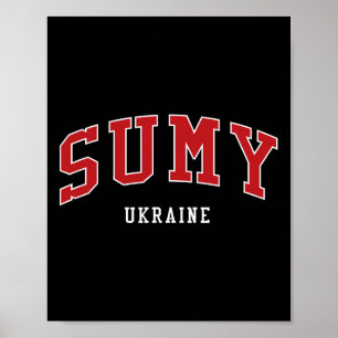 Sumy Oekraïne College Universiteit Stijl Poster