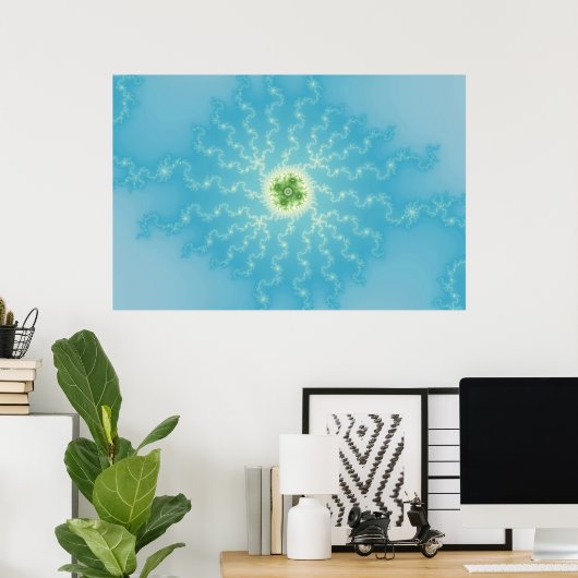 Sun 1 - Fractal Poster (Thuiskantoor)