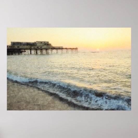 Sun Aberystwyth Canvas instellen Poster (Voorkant)