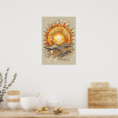 Sun Above Us Sun Illustration Imprimer, Poster (Cuisine)