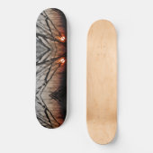 Sun abstract Fractal 20.6cm Skateboard (Voorkant)