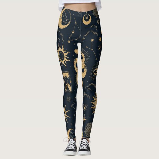 Sun and Moon -Astronomy Witch Leggings (Voorkant)