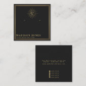 Sun and Moon Witchy Stud Earring Display Card Vierkante Visitekaartje (Voorkant / Achterkant)