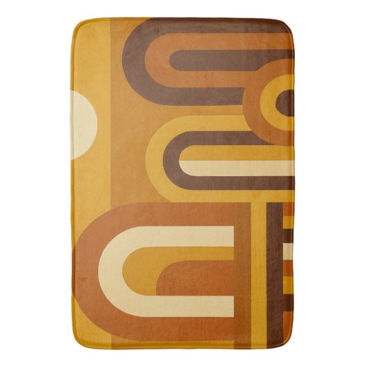 Sun & Arches Mid Century Modern Geometric Design Badmat (Voorkant Verticaal)