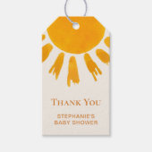 Sun Baby shower Cadeaulabel (Voorkant)