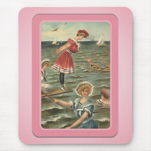 Sun Bathers Beach Mousepad Muismat (Voorkant)