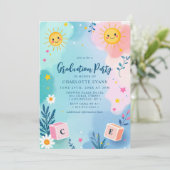 Sun blokkeert kleuterschool Afstuderen Kaart (Staand voorkant)