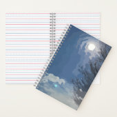 Sun Blue Sky Tree Notitieboek (Binnen)
